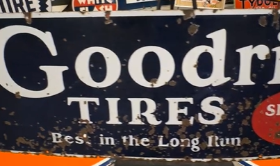 Goodrich Tires Silvertown Cords Best in the Long Run SST Sign