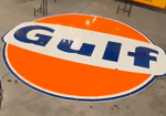 Gulf Gasoline Dog Ears 6′ SSP Pole Sign