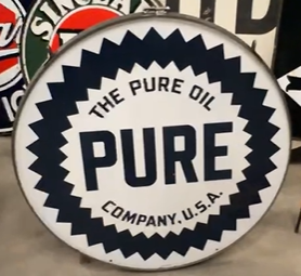 The Pure Oil Company 42 Inch DSP Sign