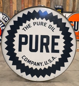 The Pure Oil Company 42 Inch DSP Sign