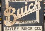 Buick Motor Cars Valve-In-Head Gayley Cushing Oklahoma Smaltz Sign