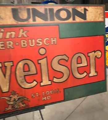 Budweiser Anheuser-Busch Kelly Union SST 6 Foot Sign