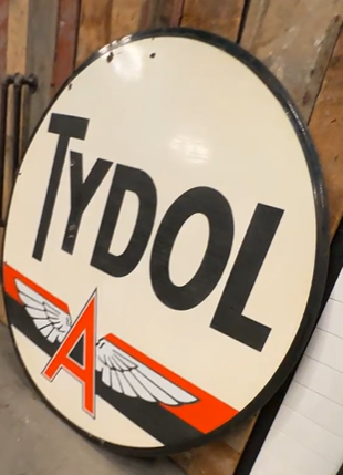 Tydol Flying A Red Band DSP 6′ Pole Sign