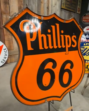 Phillips 66 Gasoline DSP 6′ Pole Sign