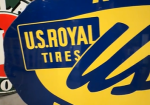 U.S. Royal Tires UsCap Approved Tuire Rebuilding SST Scalloped Edge Sign