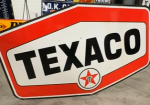 Texaco White T Tomahawk 7 Foot DSP Sign