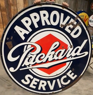 Packard Approved Service DSP Sign