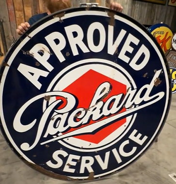 Packard Approved Service DSP Sign