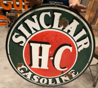 Sinclair H-C Gasoline DSP Sign