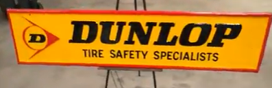 Dunlop Tire Safety Specialists SST Embossed Sign