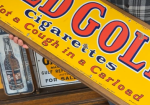 Old Gold Cigarettes Not a Cough in a Carload SSP Sign