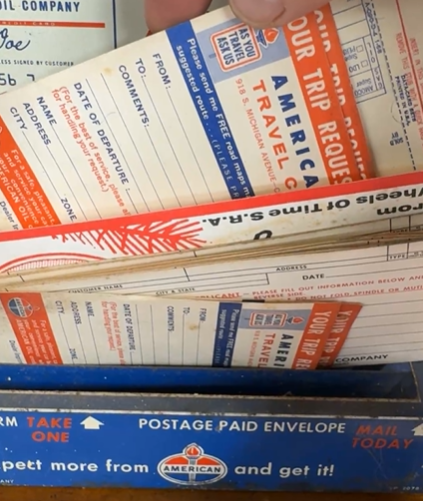 American Oil Company National Credit Card SST Wall Display