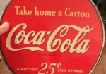 Coca-Cola DST Bottle Rack Sign