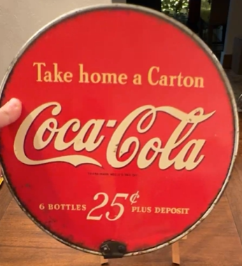 Coca-Cola DST Bottle Rack Sign