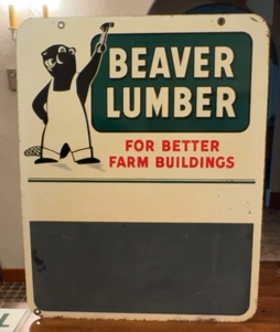 Beaver Lumber for Better Farm Buildings DST Message Board Sign