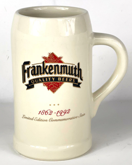 1992 Frankenmuth Beer 130th Anniversary Stein Frankenmuth Michigan