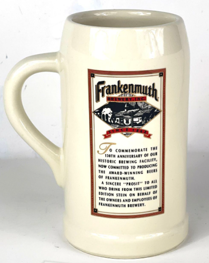 1992 Frankenmuth Beer 130th Anniversary Stein Frankenmuth Michigan