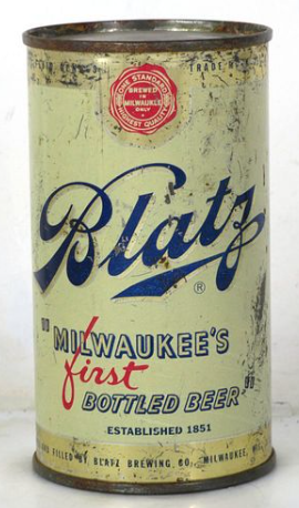 1950 Blatz Beer 12oz Flat Top Can Milwaukee Wisconsin