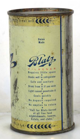 1950 Blatz Beer 12oz Flat Top Can Milwaukee Wisconsin