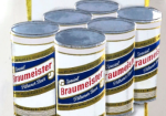 1960 Braumeister Beer Foil Sign Milwaukee Wisconsin