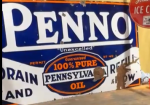 Penno Pennsylvania Oil Drain and Refill Here SSP Sign