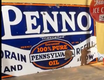 Penno Pennsylvania Oil Drain and Refill Here SSP Sign