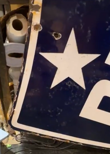 Republic Gasoline and Motor Oils Shield DSP Sign