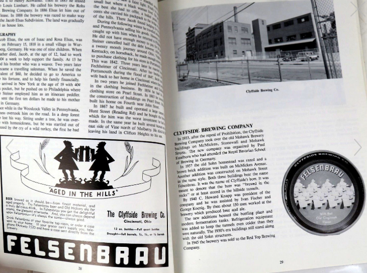 1989 Cincinnati Breweries Book Wimberg (1st Ed.) St. Louis Missouri