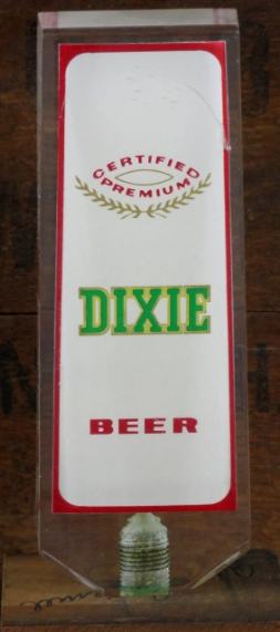 1984 Dixie Beer 5½ Inch Tap Handle New Orleans Louisiana