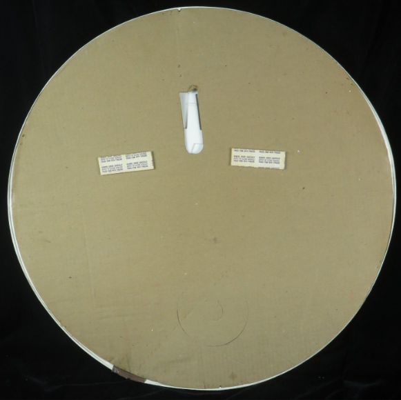 1969 Drewrys Draft Beer Barrel-End Vacuform Foil-over-paper South Bend Indiana