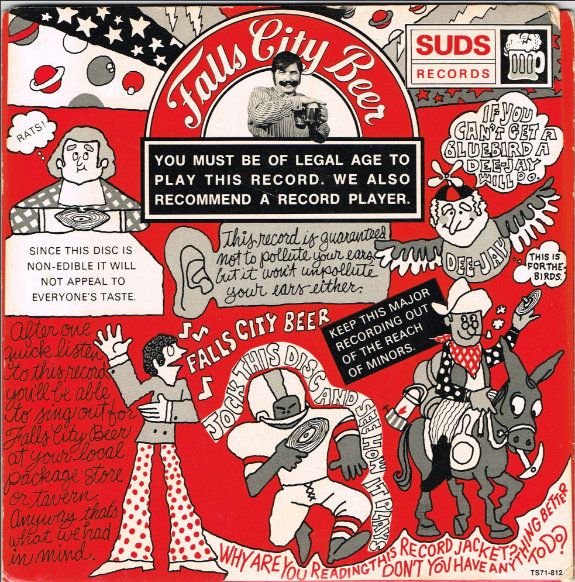 1972 Falls City Beer Drinking Songs 10″ 45rpm Louisville Kentucky