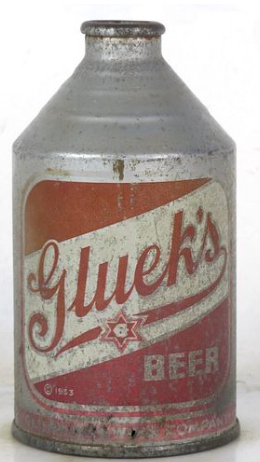 1946 Gluek’s Beer 12oz Crowntainer Minneapolis Minnesota