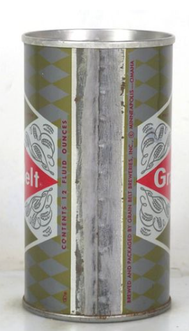 1967 Grain Belt Beer 12oz Ring Top Can Minneapolis Minnesota