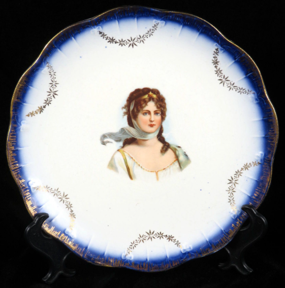 1910 Gutsch Brewing Co. “Gibson Girl” Plate Sheboygan Wisconsin