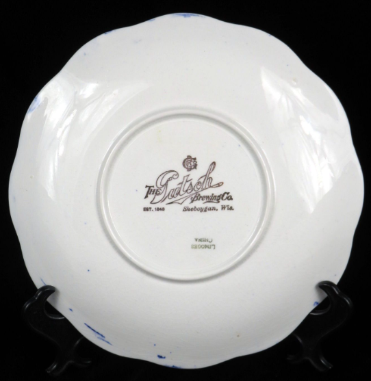 1910 Gutsch Brewing Co. “Gibson Girl” Plate Sheboygan Wisconsin