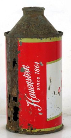 1954 Hauenstein Beer 12oz High Profile Cone Top Can New Ulm Minnesota