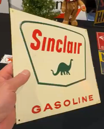 Sinclair Gasoline Embossed SST Pump Plate