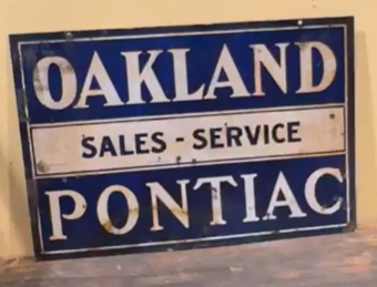 Oakland Pontiac Sales Service DSP Sign