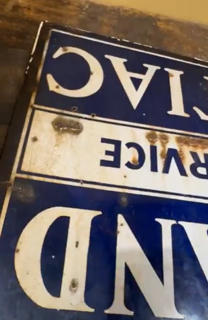 Oakland Pontiac Sales Service DSP Sign