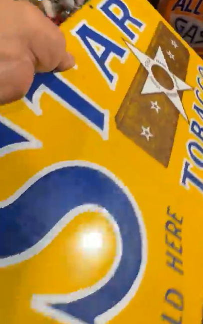 Star Tobacco Sold Here SSP Sign