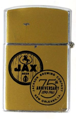 1965 Jax Beer 75th Anniversary Lighter New Orleans Louisiana