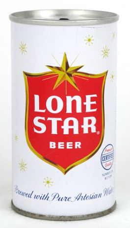 1966 Lone Star Beer 12oz Ring Top Can San Antonio Texas