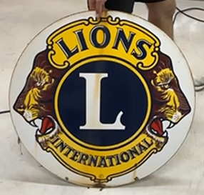 Lions Club International 30” Diameter Sign