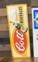 Cott Quality Beverages Embossed SST Sign