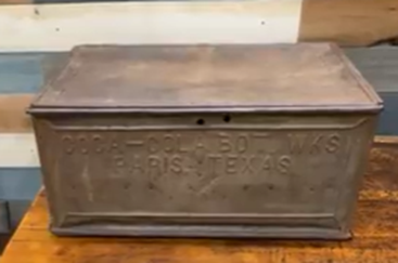 Coca-Cola Bottling Paris Texas Railroad Bottle Embossed Case