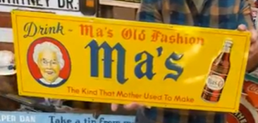 Ma’s Old Fashion Root Beer SST Embossed Horizontal Sign