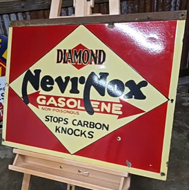 Diamond NevrNox Gasoline Stops Carbon Knocks DSP Sign