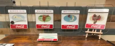 Coca-Cola Whatever You Do Kay Display SST Set Of Five Signs