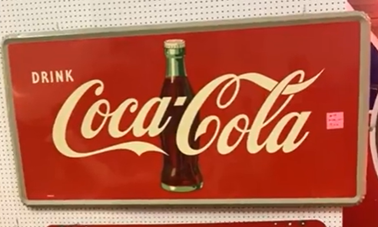 Coca-Cola with Bottle 6 Foot SST Sign