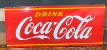 Drink Coca-Cola Canadian Porcelain Sign